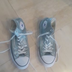 Silver converse